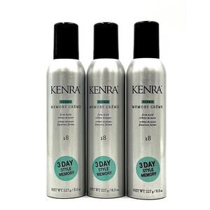 Kenra Nitro Memory Creme Firm Hold #18 8 oz-3 Pack
